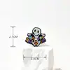 Calavera Halloween Nuevo PVC Goma Suave Zueco Zapato Decoración Hebilla Transfronterizo DIY Lindo Dibujo Animado Flor de Zapato Hebilla de Zapato Accesorios