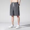 Roupas Transfronteiriças, Shorts Masculinos de Verão Finos Estilo Hong Kong Soltos de Tamanho Grande, Seda Gelada, Pronto para Envio