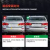 Aplicable Transfronterizo para Infiniti Fibra de Carbono Real Embellecedor Superior del Portón Trasero + Embellecedor Inferior del Portón Trasero Pegatina Decorativa