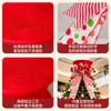 Decorações de Festival de Natal e Ano Novo Ponteira de Árvore de Natal Arranjo de Cena de Natal Laço Vermelho Adereços de Fotografia