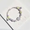 Pulsera de Cerámica Jingdezhen Nueva Pulsera de Cerámica Estilo Chino Joyería Hecha a Mano Cuerda Estilo Tíbet Puesto de Pulseras Jingdezhen