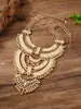 Joyería de Comercio Exterior Europea y Americana, Collar Egipcio Exagerado Retro Exótico con Borla de Moneda, Accesorios de Estilo Étnico Tribal para Mujeres