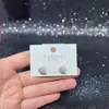 Pendientes Geométricos de Estilo Simple con Diseño Original para Mujer Aguja de Plata S925 con Recubrimiento Ecológico Tienda Compra al por Mayor
