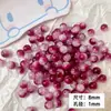 Contas de vidro com sensação de jade quebrado de 8 mm, contas soltas, furo reto, material para acessórios de joias para colar pulseira presilha DIY feito à mão