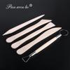 Juego de 5 piezas al por mayor del fabricante Herramientas de arcilla de 6 pulgadas Cuchillo para tallar escultura de arcilla Madera Reparación Acero inoxidable Auxiliar Juego para estudiantes