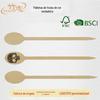 Espetos de Bambu Criativos Atacado Cor Natural Descartáveis Espetos para Frutas Pão Espetos Personalizados para Sanduíche Hambúrguer Espetos para Frutas Cristalizadas