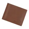 Nueva Moda Billetera para Hombre Corta de Moda Casual Simple de Color Sólido Gran Capacidad Billetera de Monedas PU