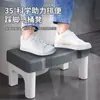 Taburete para Inodoro, Reposapiés Desmontable, Silla de Inodoro para Ponerse en Cuclillas, Reposapiés, Asiento de Inodoro, Taburete de Baño, Reposapiés con Almacenamiento