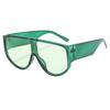 Nuevas Gafas de Sol Versátiles Personalizadas de Espejo de Una Pieza de Montura Grande para Chicas Guapas Europeas y Americanas, Protección Solar para Exteriores, Moda para Hombres y Mujeres, Gafas de Sol Transfronterizas