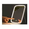 Espejo Cosmético con Luz LED Espejo de Belleza Inteligente ABS Espejo de Tocador de Celebridad de Internet Espejo Plegable Portátil