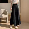 Nueva falda pantalón de maternidad de verano, falda pantalón de pierna ancha de seda de hielo Yamamoto, longitud de nueve puntos, pantalones casuales adelgazantes para mujeres embarazadas
