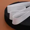 Cuerda Elástica Engrosada en Stock para Ajuste de Talla de Cintura de Pantalones Infantiles, Banda Elástica Plana Delgada Negra de Alta Calidad