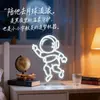 2026 Nuevos Adornos de Luz de Neón de Astronauta, Decoración de Atmósfera, Diseño de Escena de Habitación, Accesorios para Fotos, Letreros Luminosos