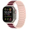 Adecuado para Correa de Reloj Apple iWatch S10 Acolchada con Raya Magnética de Silicona, Compatible con Todas las Generaciones de 1 a 9 y Se