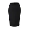Venta al por mayor de ropa para mujer estilo europeo y americano transfronteriza, falda bodycon de cintura media-baja a la moda y versátil, falda midi adelgazante