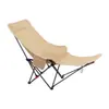 Silla reclinable ajustable para acampar al aire libre con reposapiés Silla Luna