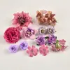 Terno uma simulação terno de flor rosa peônia botão de flor de chá flor artificial flor de seda cocar antigo bolsa de dor DI