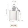 Cantil Mini Portátil Pequeno para Bebidas para Uso Doméstico Frasco de Bebida Russo Portátil de Aço Inoxidável de 1 Onça