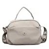 Bolso cruzado ligero de nailon para mujer con cremallera, bolso pequeño multicapa simple, bolso de hombro casual para el día a día
