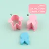 Série criativa de moldes para pirulitos com padrões compostos, cortadores de fondant, designs realistas, formas de nuvem poligonais e vários designs tridimensionais