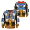 Primavera e Outono Nova Moda 3D Digital Tattoo Impressão Homens Crewneck Sweatshirt Esportes Casual Top Processing Personalização