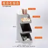 Portavasos de Papel de Acero Inoxidable Comercial, Estante Multifuncional de Almacenamiento para Cafetería, Portavasos, Popotes y Servilletas para Tienda de Té de Leche