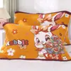 Toalla de almohada de algodón de gasa gruesa de ocho capas 52 cm * 78 cm suave toalla de almohada para pareja de caramelo toalla de almohada de dibujos animados cama