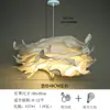 Tienda de Ropa B&B Lámpara de Techo Kruning Creativa para Sala de Estar Comedor Dormitorio Estudio Lámpara de Papel Nórdica Decorativa Araña de Nube