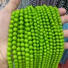 Perlas iridiscentes de color gris taro de alta imitación Swarovski, cuentas redondas sueltas con agujeros rectos, perlas de concha, accesorios para joyería DIY, venta directa de fábrica