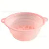 Bacia de Gelo Portátil Silicone Dobrável Bacia de Gelo Bacia para Banho de Gelo Tigela de Gelo Ferramenta para Spa Facial Banho de Gelo Bacia