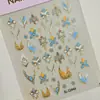 Adesivos de Unha Florais Agrupados Estilo Chinês 5D Embossados Tridimensionais Flores Estilo Chinês Novo Adesivos para Nail Art DIY Acessórios Modelo Sl