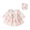 Roupa Infantil Presente Reunião Lua Cheia do Bebê Vestido Bebê Um Ano Vestido de Princesa Saia de Menina Borboleta Fashion