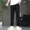 Calça Masculina Plus Size Versátil Moda Outono/Primavera Nova Tendência Solta Elegante Esportiva Casual
