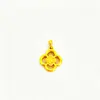 Collar de Trébol de Cuatro Hojas Dorado Estilo Antiguo para Mujer, Mecanizado de Precisión CNC, Alta Retención del Color, Galvanoplastia al Vacío, Collar de Cadena para Clavícula
