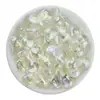 18*21mm Acrílico Transparente Chapado en Color Corazón de Melocotón Cuentas Sueltas Cuentas de Hilo Corazón de Melocotón Pulsera Hecha a Mano Accesorios para Joyería DIY