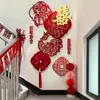 Conjunto de Decoração de Quarto de Casamento para Sala de Estar de Recém-Casados, Entrada, Parede de Fundo da TV com Guirlanda de Iniciais do Casal