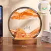 Nova Pintura de Areia Chinesa da Sorte com Fluxo Contínuo Ampulheta 3D Artesanato em Liga Decoração de Mesa Ornamento Descompressor Presente para Amigos