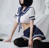 Lencería sexy sexy de comercio exterior europeo y americano traje sexy uniforme de estudiante puro disfraz seductor para actuación escénica