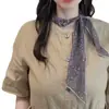 Estiramiento en Cuatro Direcciones, Alta Elasticidad, Resistente a las Arrugas, Longitud Media, Bufanda de Seda Multifuncional, Pañuelo para el Cuello, Pañuelo para la Cintura, Producto Nuevo, Dulce y Fresco, Delgado