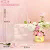 Presente transparente Bolsa de flores portátil Bolsa de presente de mão Bolo Sobremesa Quadrado Saco de embalagem de buquê de barraca Dia dos namorados