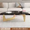 Mesa de Centro de Cristal para Sala de Estar, Adecuada para Apartamentos Pequeños, Mesa de Té Minimalista Moderna, Mesa de Té Creativa de Lujo Ligero Diseño Nórdico de Moda