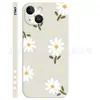 Funda para Teléfono Roja Arroz Verde Borde Recto Manzana 17ProMax 13 para iPhone11 Margarita 15Plus Samsung 14