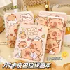 Cuaderno Espiral Lindo Cuaderno Pequeño Cubierta de Tarjeta Capibara Cuaderno de Bolsillo Cuaderno Rayado Mini Portátil Conveniente Bloc de Notas