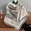 Lenço Xale Elegante Quadrado Jacquard Outono Novo Estilo Coreano Capa de Pescoço Xale Falso Caxemira Lenço de Roupa Feminina