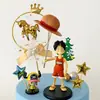 Decoração de Bolo One Piece Luffy Ornamentos Navio Pirata Sol Sunshine Solon Qiao Ba Hang 8G Ornamentos de Bolo