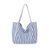 Estilo Coreano Simple Casual Rayado Estilo Perezoso Bolso Tote de Gran Capacidad Estudiante Femenina Clase Viajero Moda Bolso de Hombro
