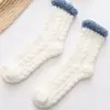 Calcetines de Coral Fleece Engrosados Cálidos para Casa para Dormir Invierno Felpa Calcetines de Piso Boca Suelta Forro Polar Calcetines de Maternidad