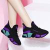 Zapatos casuales con suela suave, zapatos cómodos para caminar para mujer, zapatos para mamá, zapatos deportivos transpirables de punto con mosca para mujer, zapatos deportivos casuales