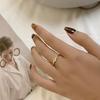 Nuevo Anillo Personalizado de Zirconia Microincrustada Estilo Coreano para Mujer, Anillo Abierto de Moda Retro Estilo Hip-Hop, Anillo para Dedo Índice, Moderno