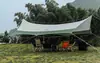 Fitu Barraca de Teto Octogonal Preta para Exterior, Cortina de Céu Espaço Super Grande, Impermeável, Proteção UV, Sombra Total, Barraca de Camping